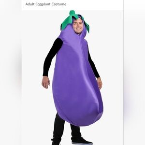 Adult eggplant costume new never worn purple